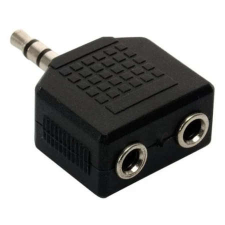 ADAPTADOR DE 2 JACKS ESTEREO 3.5MM  A 1 PLUG ESTEREO DE 3.5MM