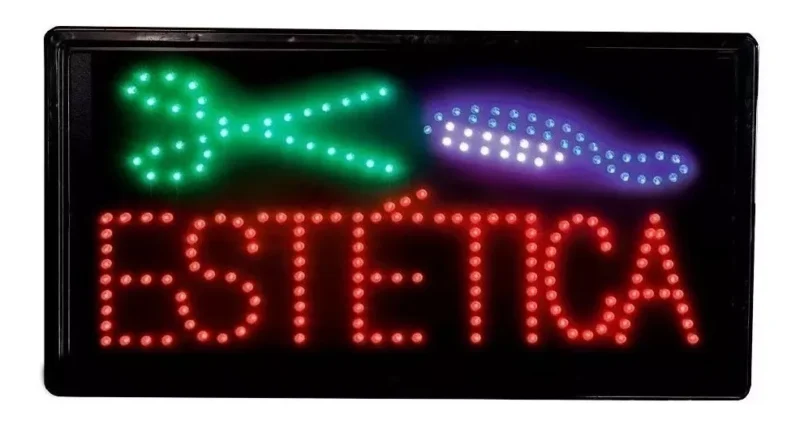 ANUNCIO ESTETICA LUMINOSO LEDS 110V CA