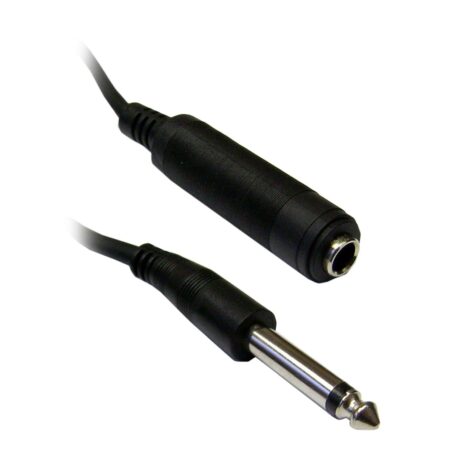 EXTENSION 1.8M AUDIO 1 PLUGS 6.3MM MONO A PLUG 6.3MM