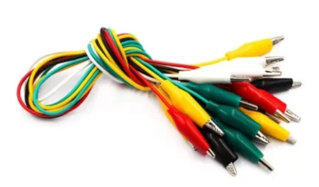 JUEGO DE 10 CABLES CON 20 CAIMANES CHICOS
