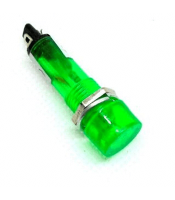LAMPARA 12V CD CON LUZ NEON VERDE GRANDE