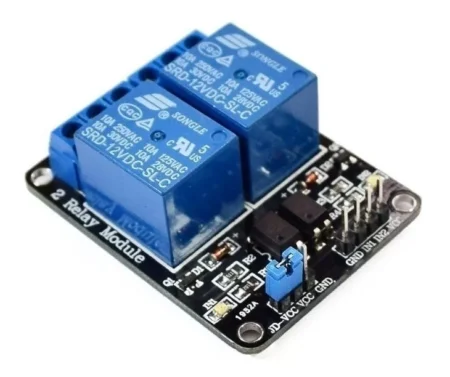 MODULO DE 2 RELEVADORES RELAY 12v
