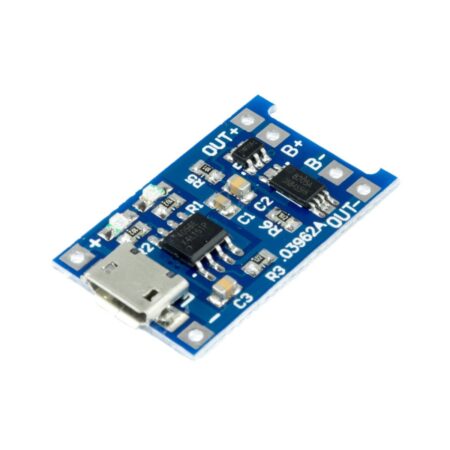 MODULO DE CARGA DE BATERIA LI-ION CON JACK MICRO USB tp456