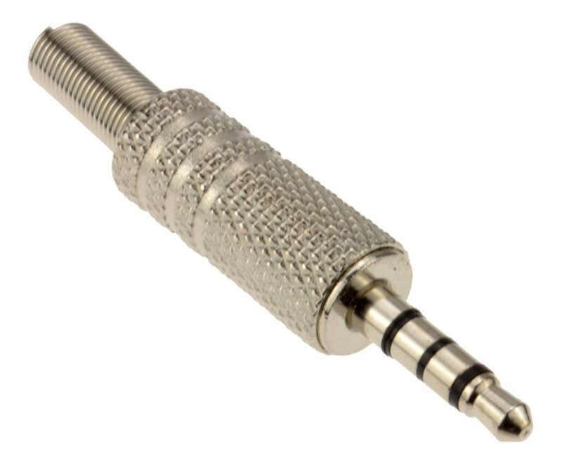 PLUG DE 3 BANDAS DE 3.5MM CON RESORTE METALICO