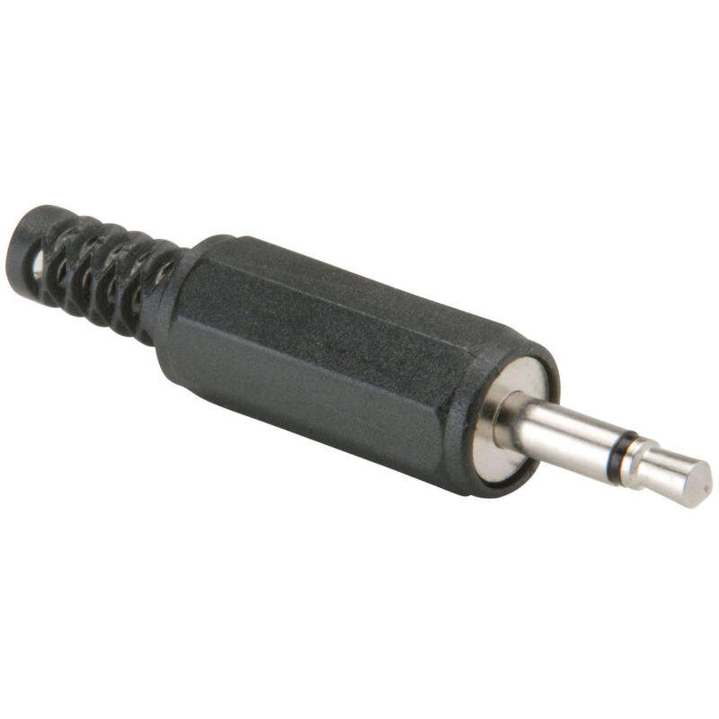 PLUG DE 3.5MM MONO DE PLASTICO CON RESORTE