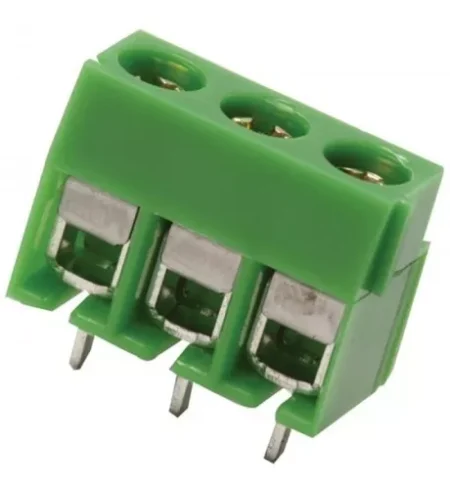 TERMINAL 3 TORNILLOS PARA CIRCUITO IMPRESO DE 3 PINES CON TORNILLOS GRANDE BORNERA