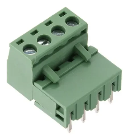 TERMINAL PARA CIRCUITO IMPRESO  DE 4 PINES CON TORNILLOS