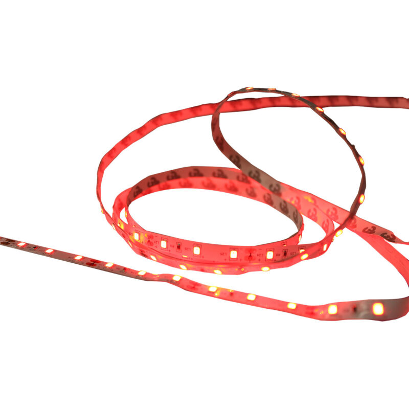 TIRA por metro SMD3528 INTERIOR ROJO DE 60 LEDS DE 3mm,