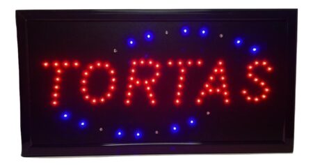 ANUNCIO TORTAS LUMINOSO LEDS 110V CA