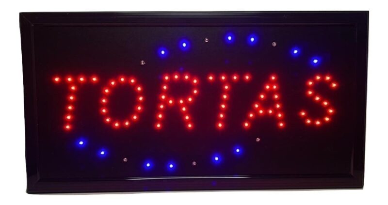 ANUNCIO TORTAS LUMINOSO LEDS 110V CA