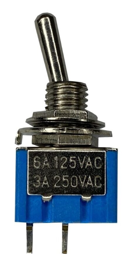 SWITCH DE PALANCA DE 2 PATAS 1P-2T ON-OFF 6A 125V