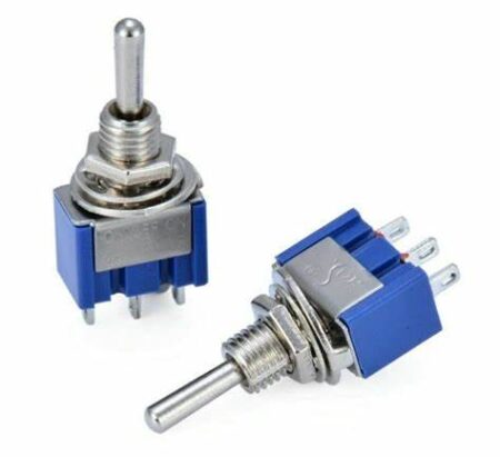 SWITCH DE PALANCA DE 3 PATAS 1P-2T ON-ON 3A 125V/6A 125V
