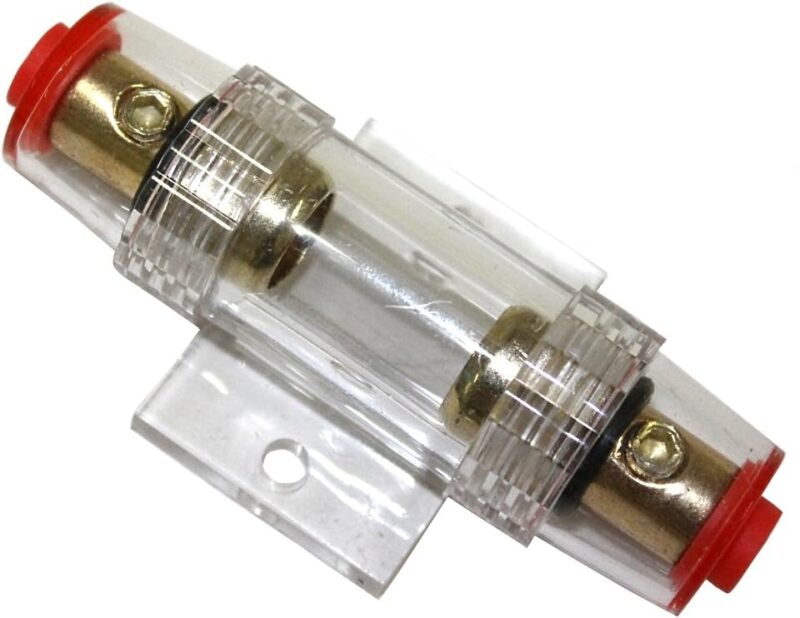 PORTAFUSIBLE TIPO AGU PARA AUTO DORADO
