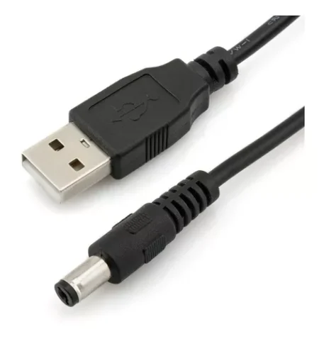 CABLE ADAPTADO CONVERTIDOR USB A DC 5.5MM 1.4M