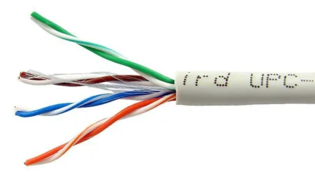 CABLE UTP 1M COBRE CAT5E USO INTERIOR CATEGORIA 5 24 AWG BLANCO PROCAT5EW
