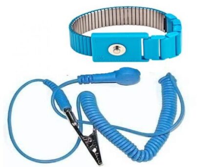 PULSERA ANTIESTÁTICA COLOR AZUL METALICA