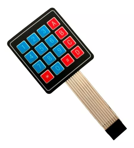 TECLADO MATRICIAL 4X4 NUMERICO TIPO MEMBRANA