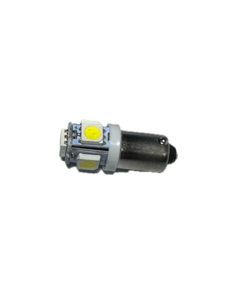 FOCO DE UN POLO CON 5 LEDS PARA BASE BA9S DE PATAS PAREJAS/pieza