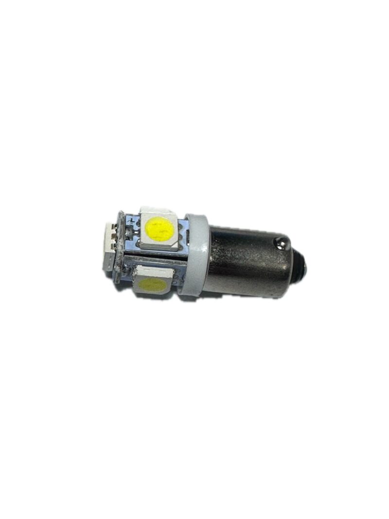 FOCO DE UN POLO CON 5 LEDS PARA BASE BA9S DE PATAS PAREJAS/pieza