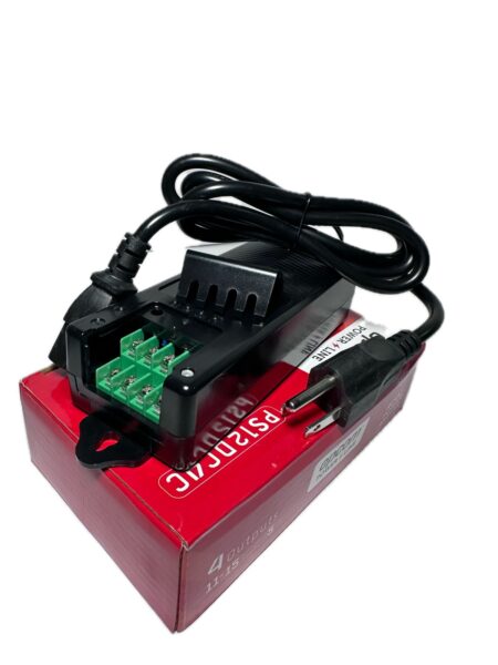 FUENTE 12V 5A EPCOM DE ALIMENTACION DE 11.7-15 VDC 5A/4 CAMARAS FILTRO DE RUIDO ESPECIAL PARA 4K PS12DC4C