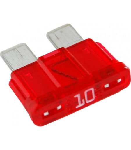 FUSIBLE AUTOMOTRIZ TIPO CLAVIJA ROJO 10AMP