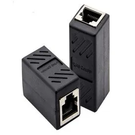 ADAPTADOR UNION DOBLE RJ45 8 CONTACTOS