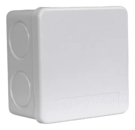 CAJA DE CONEXIONES 8.5X8.5X5CM PLASTICO